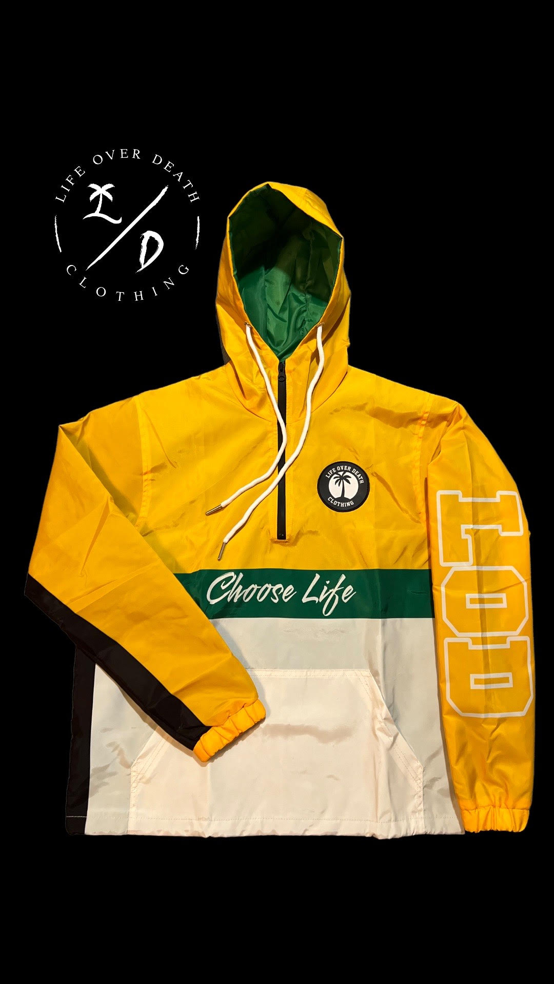 Yellow Choose Life Pullover by LOD