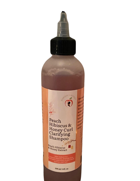 Peach Hibiscus & Honey Curl Clarifying Shampoo by KE